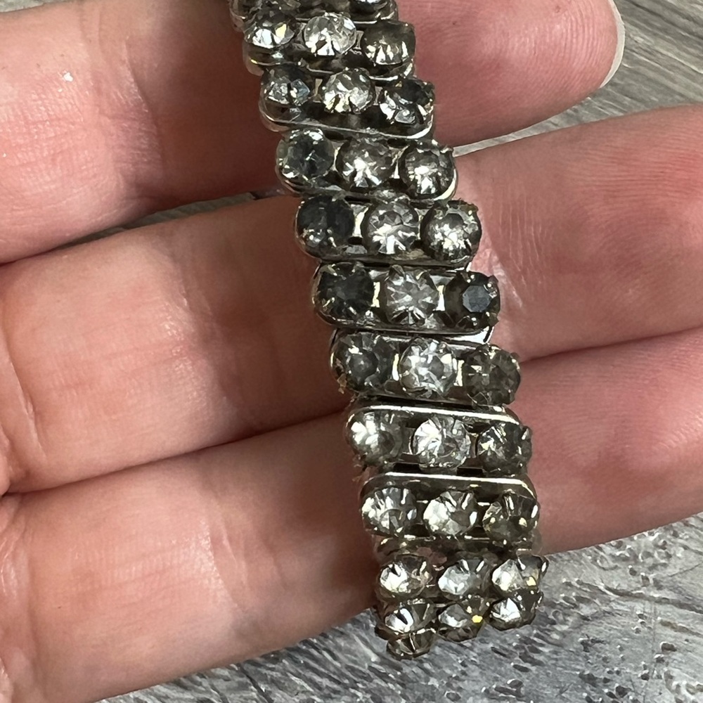 Antique Empire Made bracelet paste stones small fit British Wedding Jewelry 38 - Picture 3 of 3